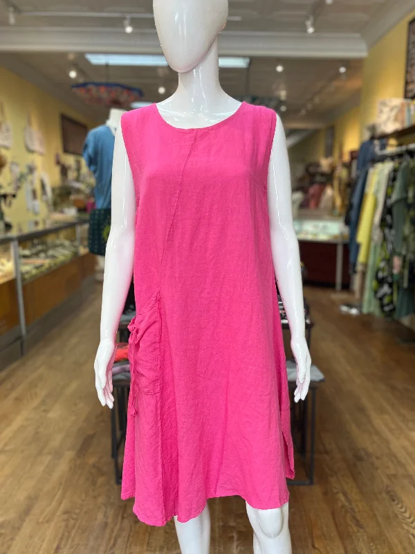 Linen String Pocket Dress (color options)