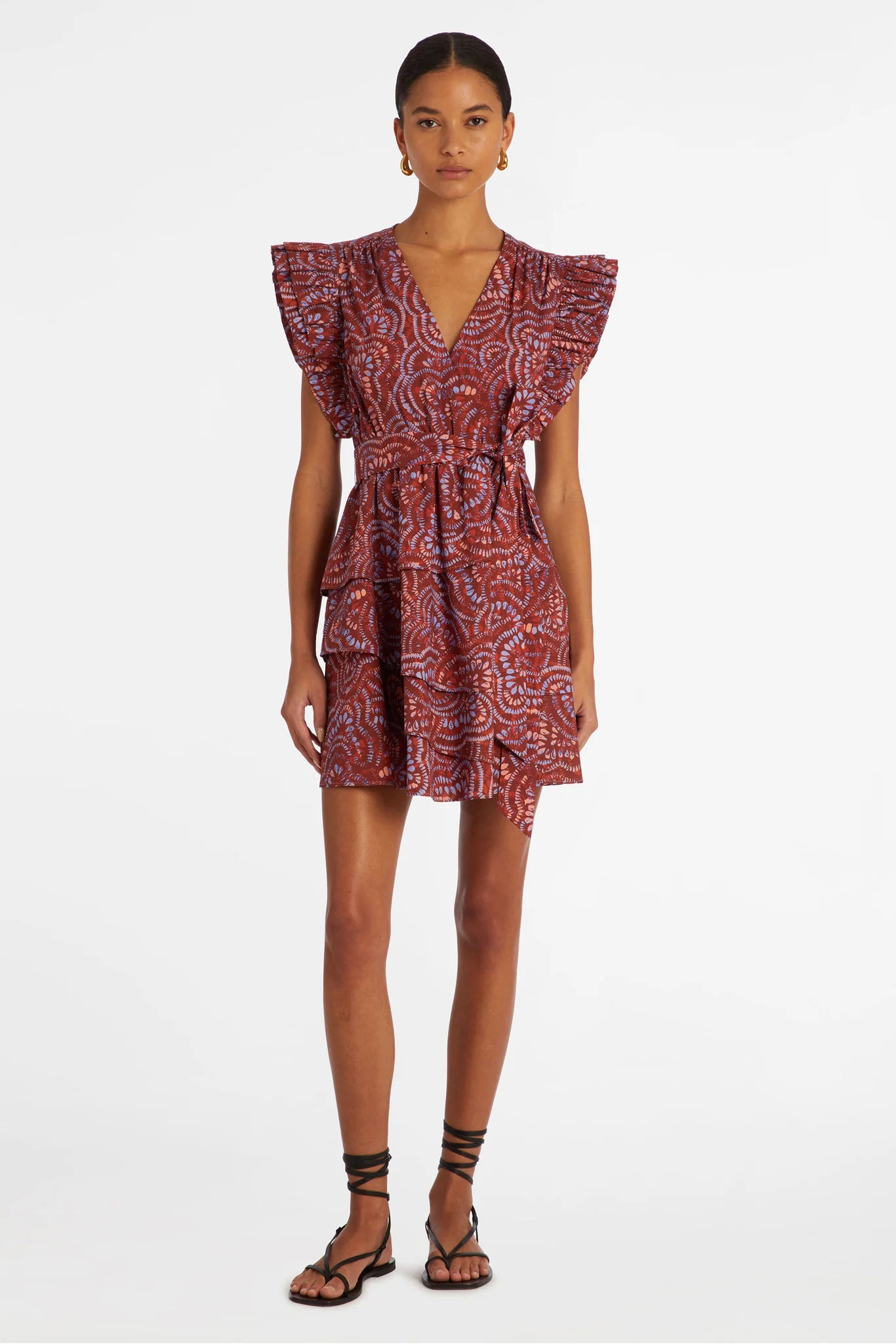 Fiona Dress Cranberry Burst - Marie Oliver