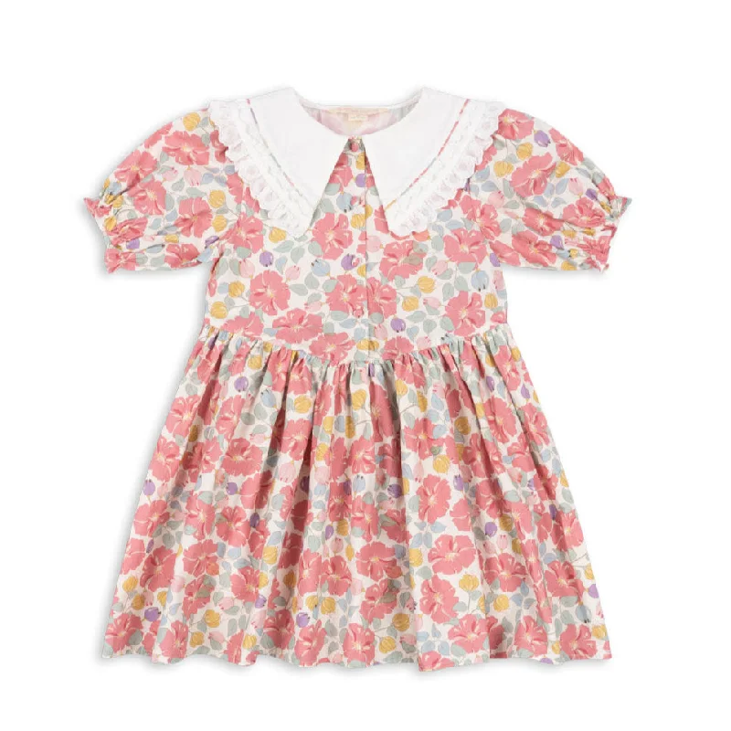 ( KS102649) Coeur Collar Dress Gots - Fleur Anglaise