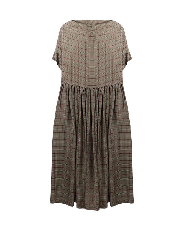 Short Sleeve Stripe Oversized Dress