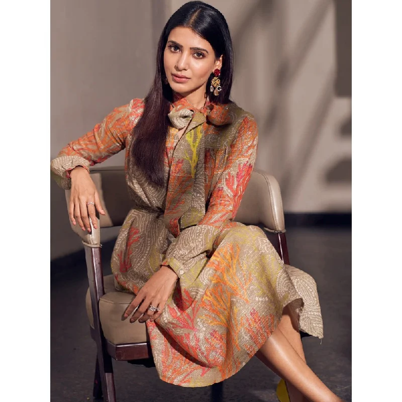 Saksham & Neharicka Multi-Color Printed Dress