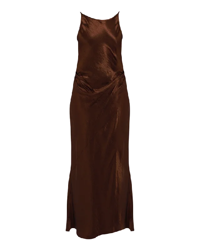 Satin Strap Dress