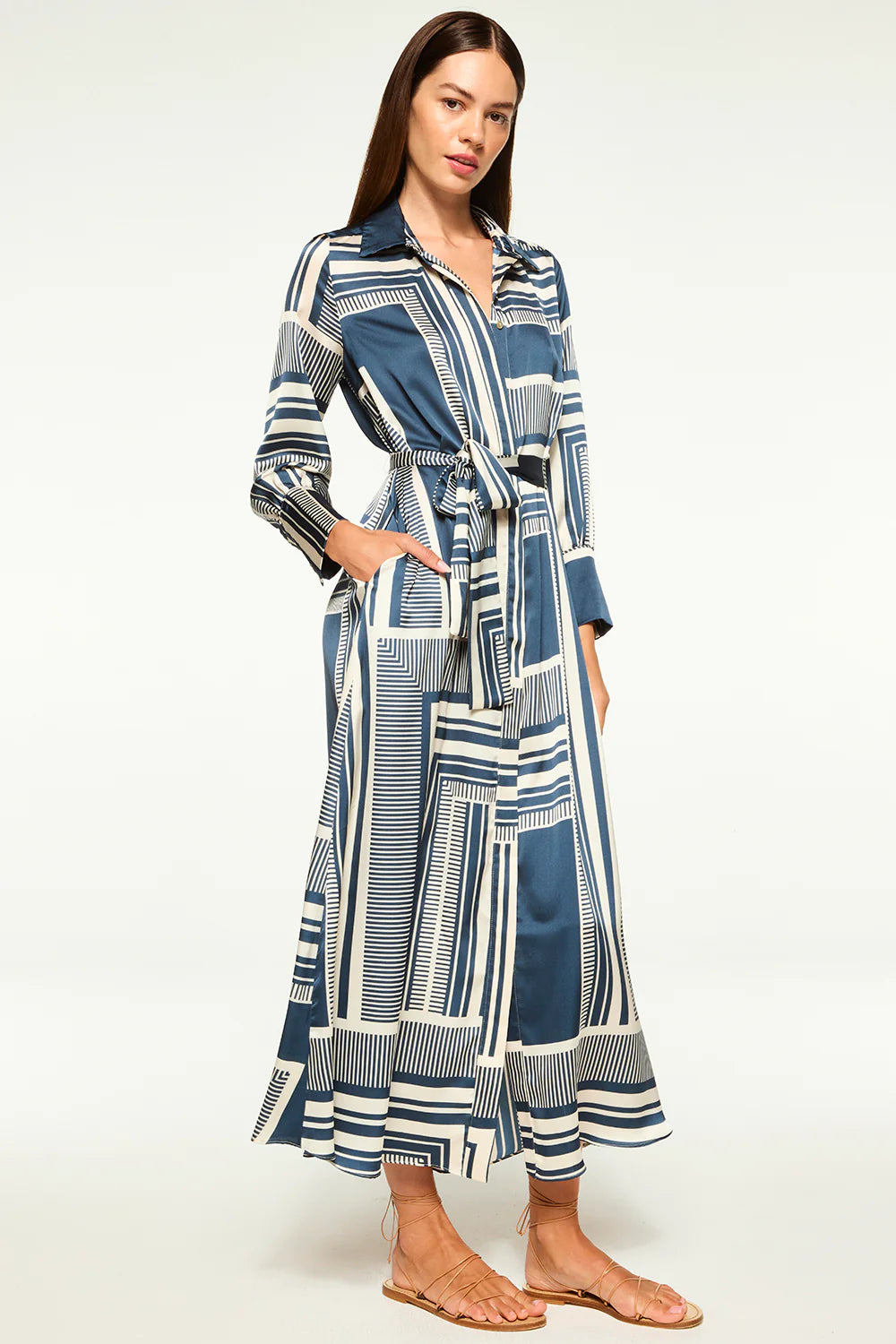 Herminia Dress Linear Geo - MISA