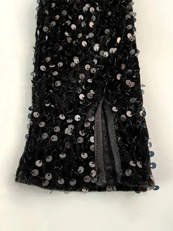 Blue Zone Planet | sequined long-sleeved dress