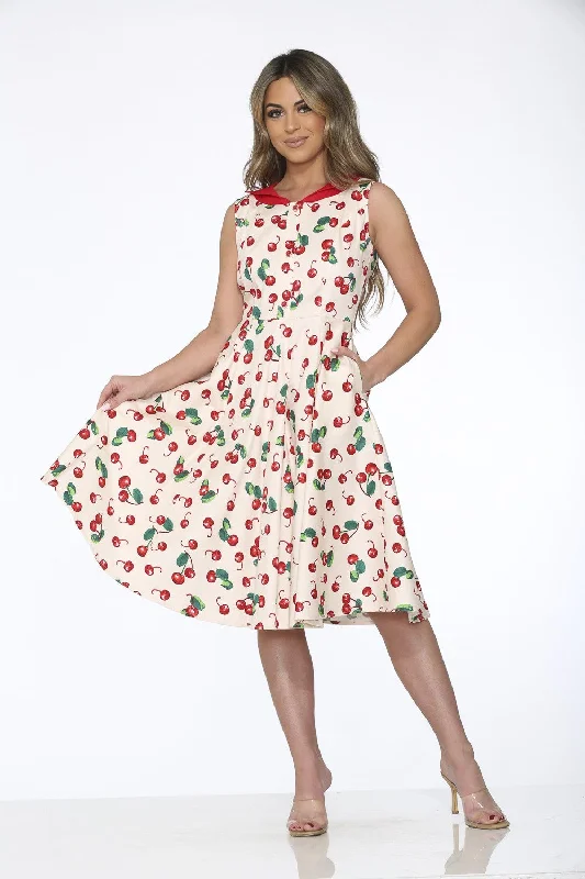 Cherry 1950’s Style Retro Swing Dress