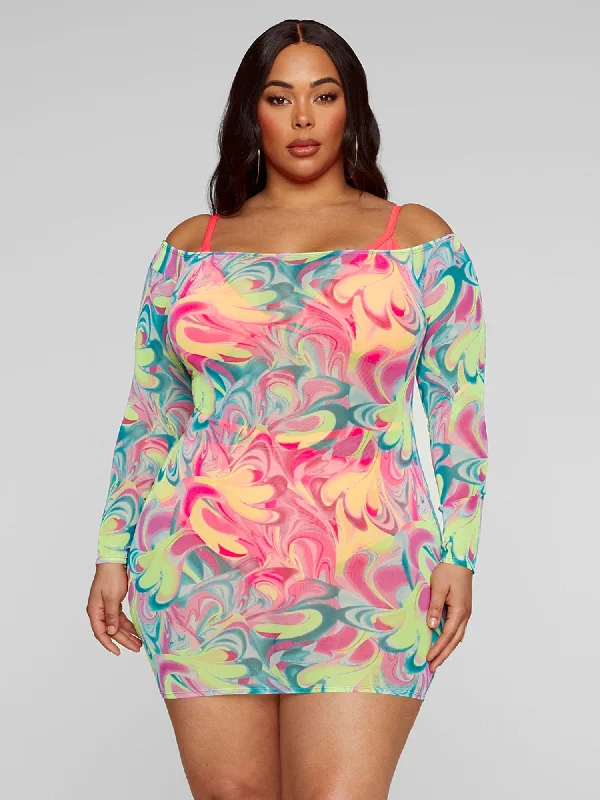 Fashion To Figure - Melanie Off Shoulder Cover-Up Dress