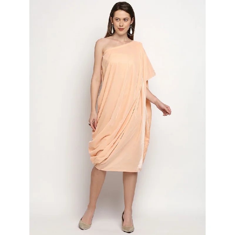 Monk & Mei Shakira-Dress-Peach