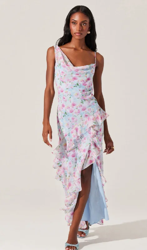 Levina Dress | Blue Floral