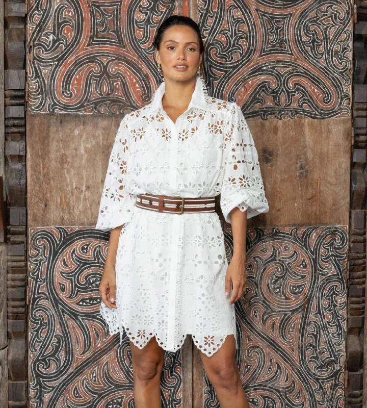 Sloane Dress White - Miss June