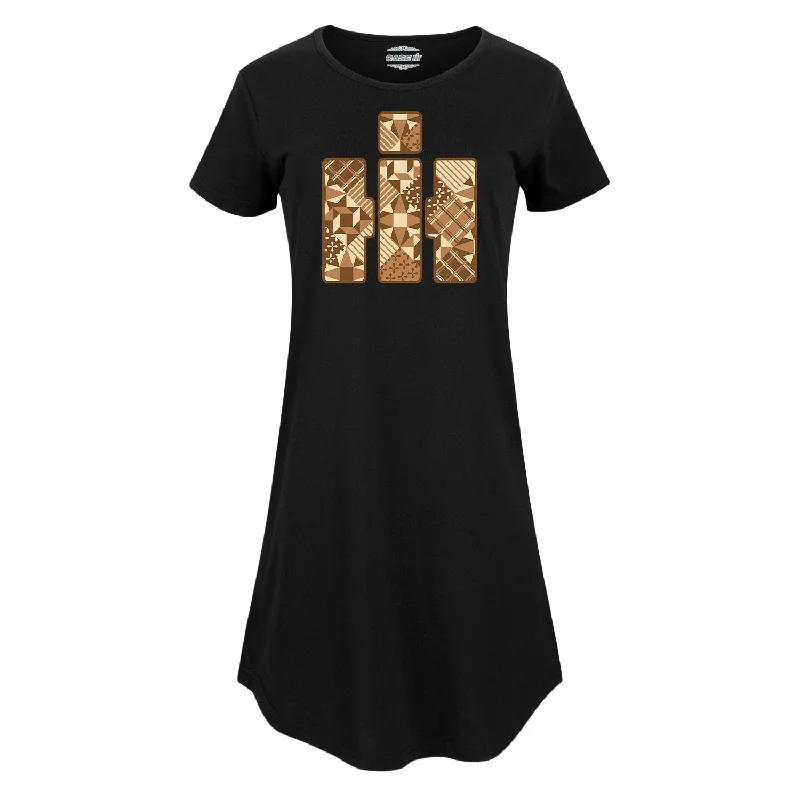 Patchwork Logo Womens Any Way Dress