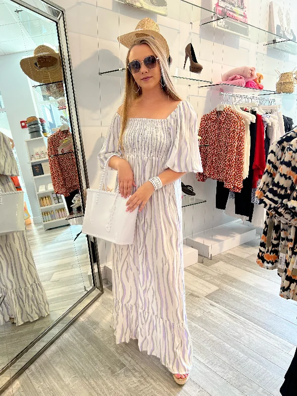 Tigra Poppy Long Dress Lilac - Skemo