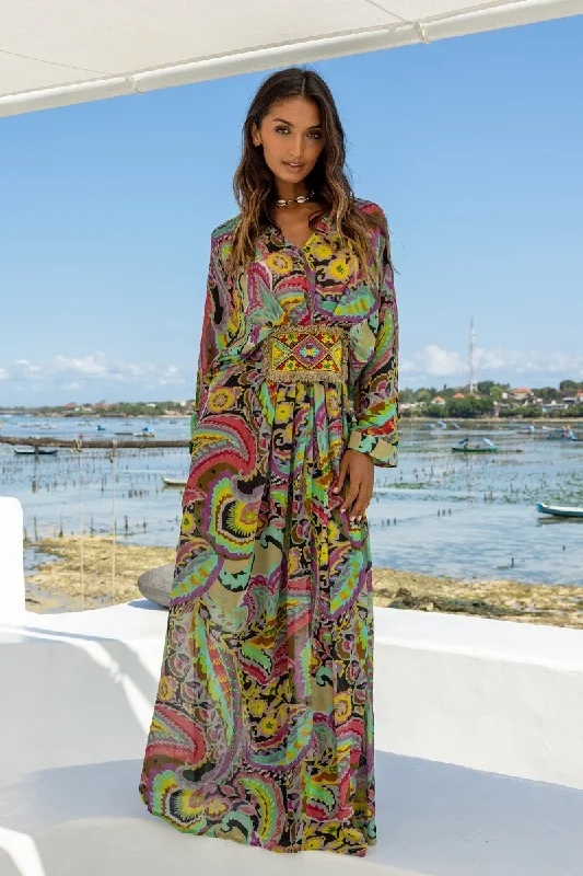 Xenia Dress Mixed Colors - Miss June