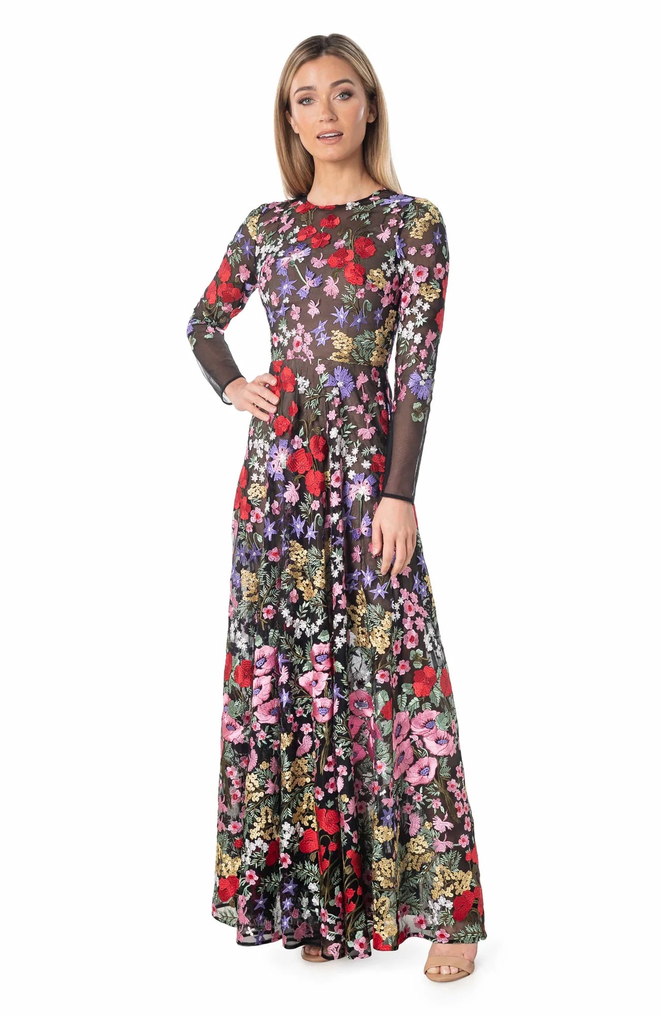 Ava Dress Rouge Multi - Dress The Population
