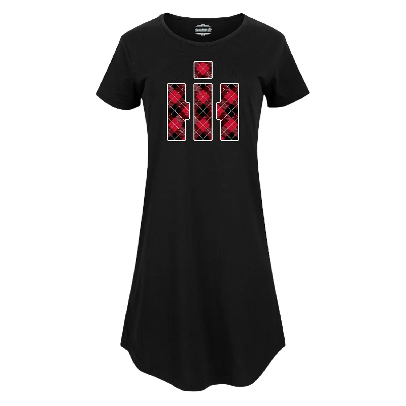 IH Logo Buffalo Plaid Womens Any Way Dress