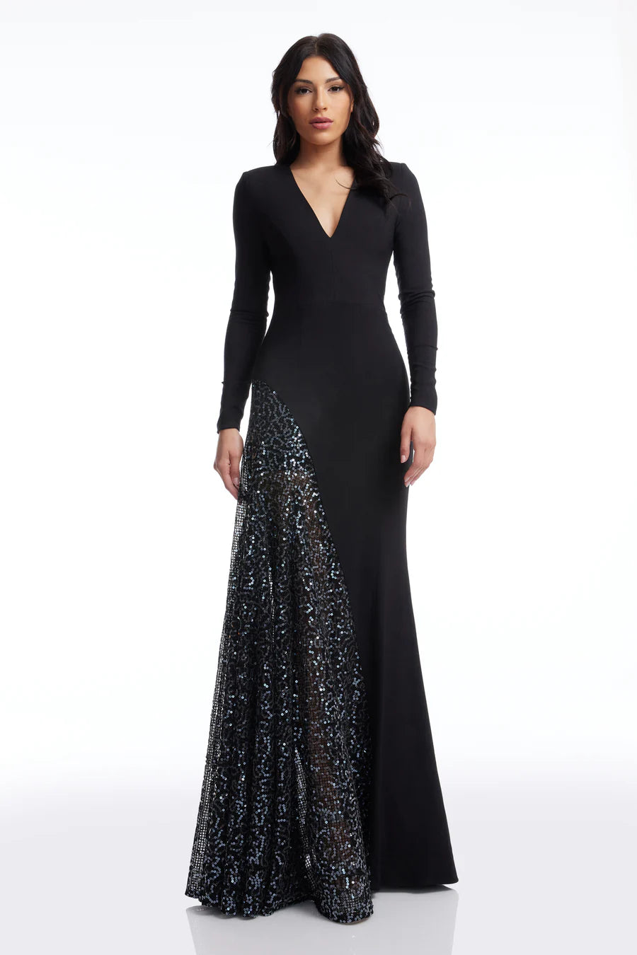 Winnie Dress Black Multi - Dress The Population