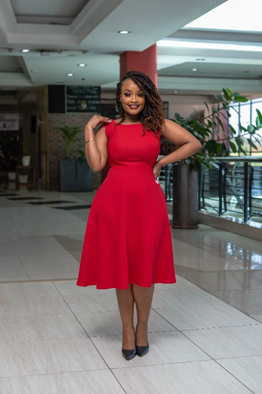Red Aline dress Crush