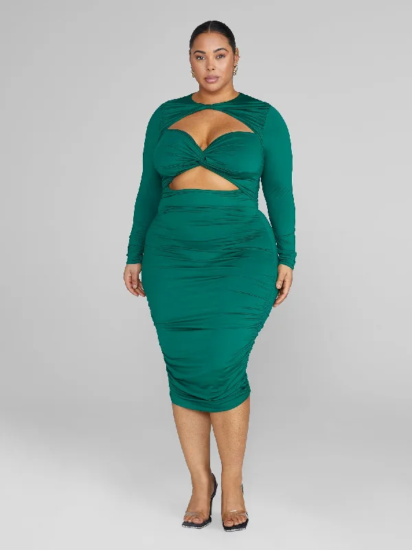 Fashion To Figure - Daniela Cutout Ruched Dress