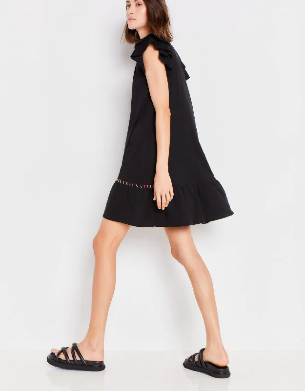 Free Frills Dress Black - Lisa Todd