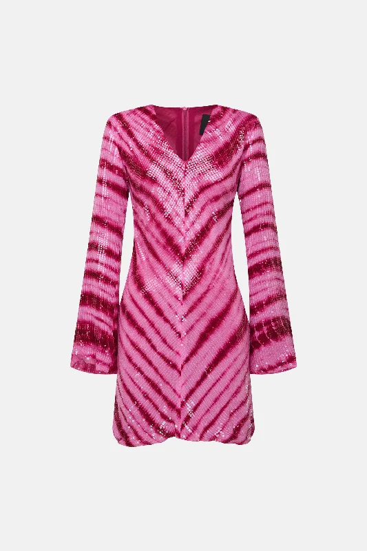 Sequin Light Ray Bias Dress