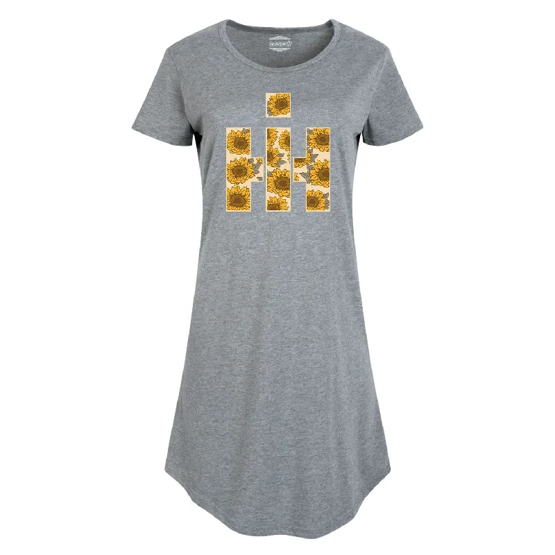 IH Sunflower Fill Logo Womens Any Way Dress