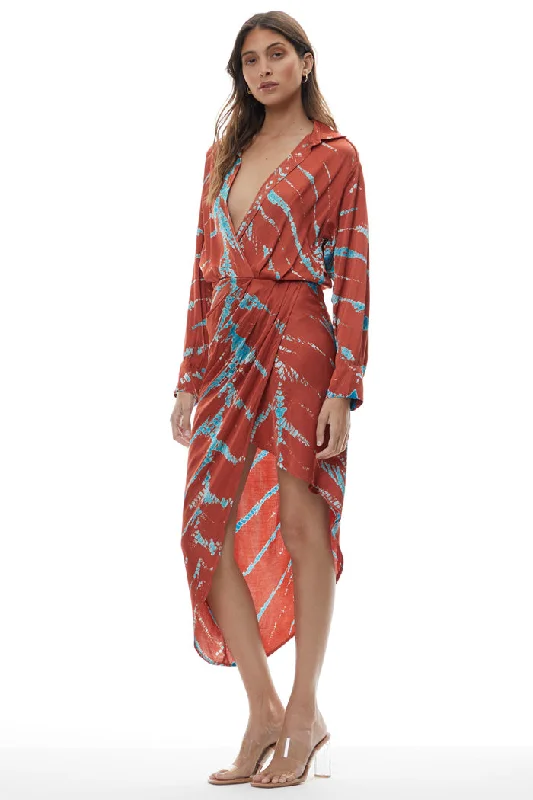 Aimee Dress Mud Savannah - Young Fabulous & Broke