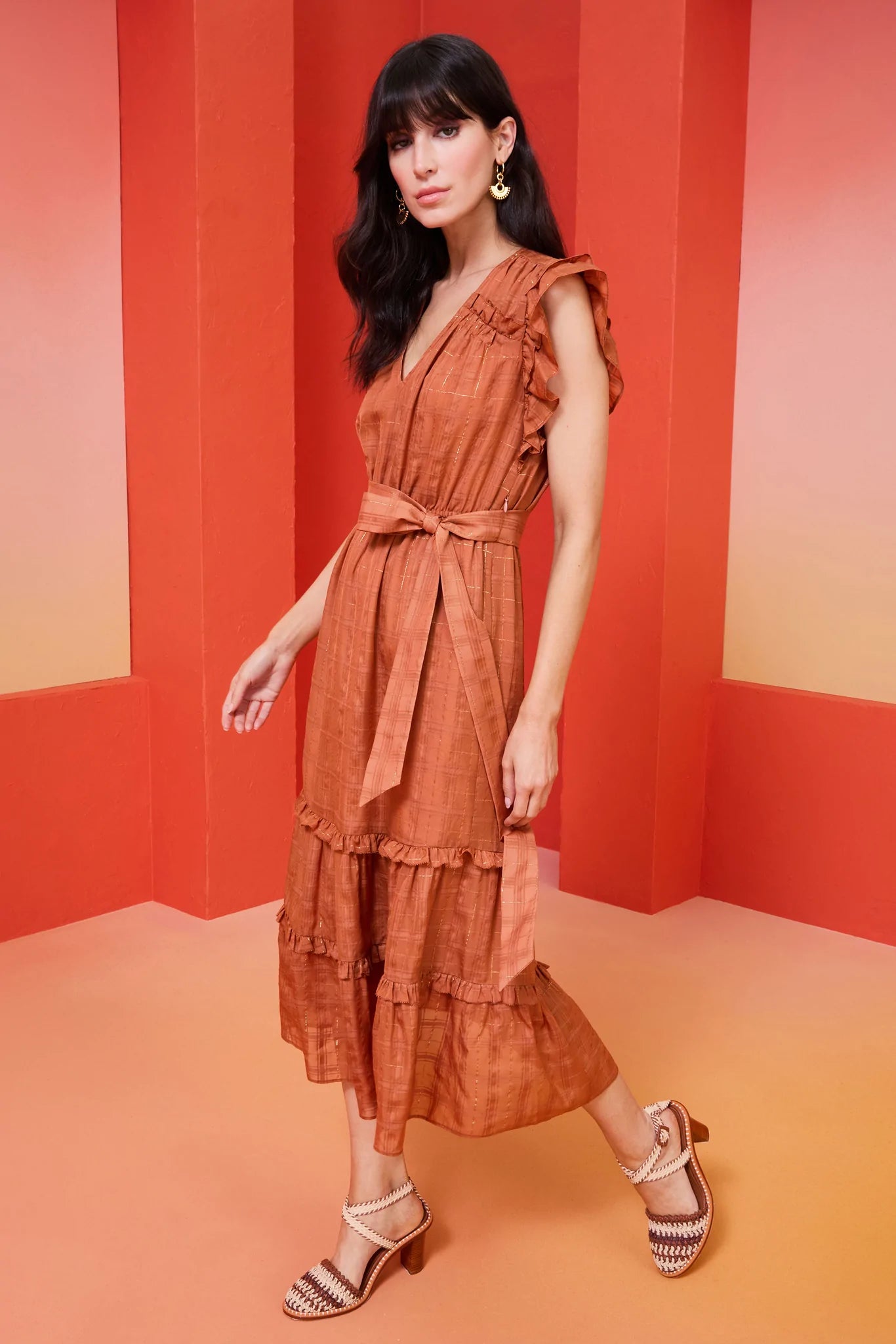 Phoebe Dress Amber - Marie Oliver
