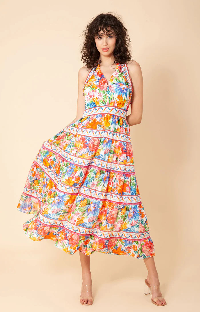Miriam Voile Dress Ivory - Hale Bob