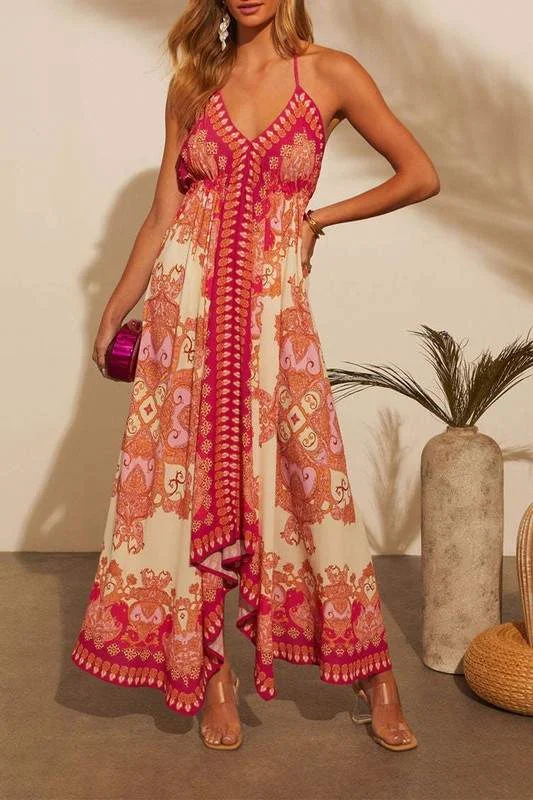 BOHO PAISLEY HANDKERCHIEF DRESS
