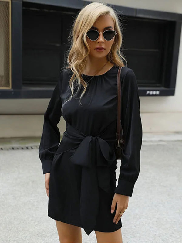 Blue Zone Planet |  long -sleeved bottoming wild dress
