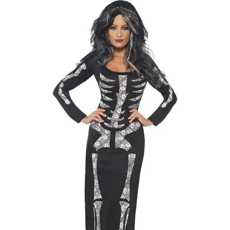 Skeleton Costume Ladies Tube Dress