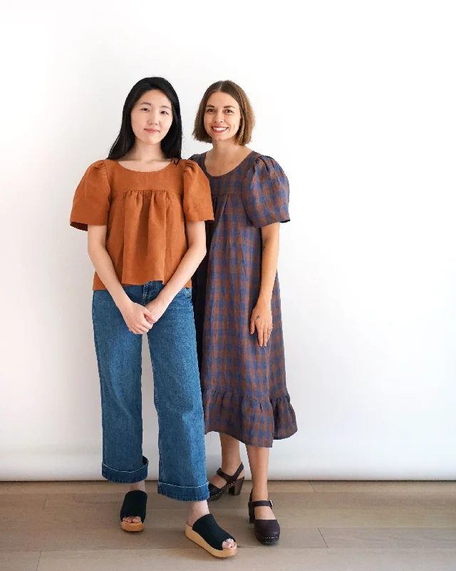 Matchy Matchy Sewing Club, Champagne Field Dress or Top, PDF Pattern (with or without printing)