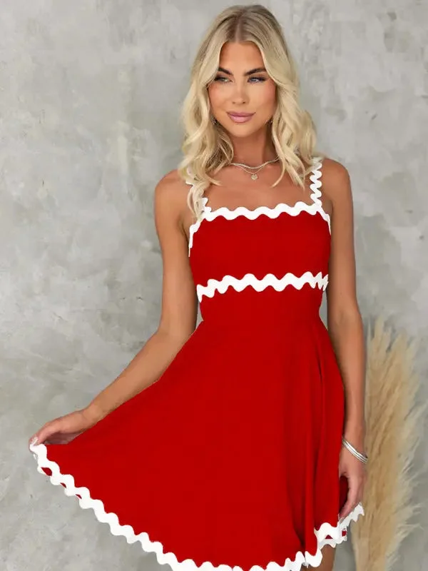 Blue Zone Planet | Emma's Sweetheart Solid Spaghetti Strap Dress