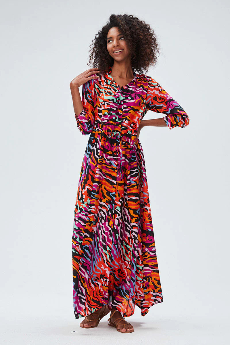 Lily Dress Marbled Cat - Diane Von Furstenberg