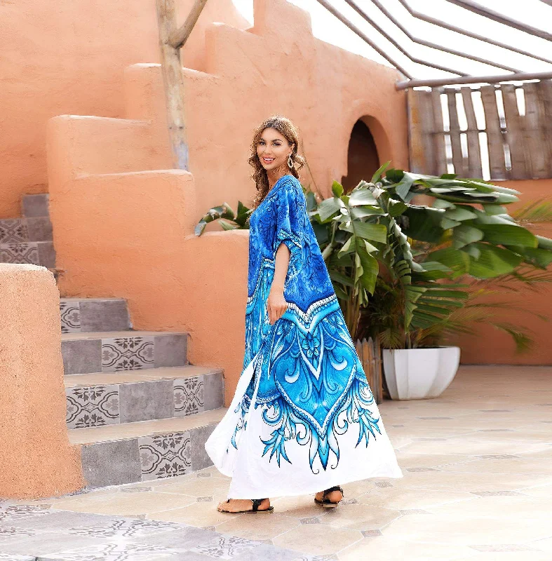 PRINTING CASUAL DRESSES BEACH COVER-UPS