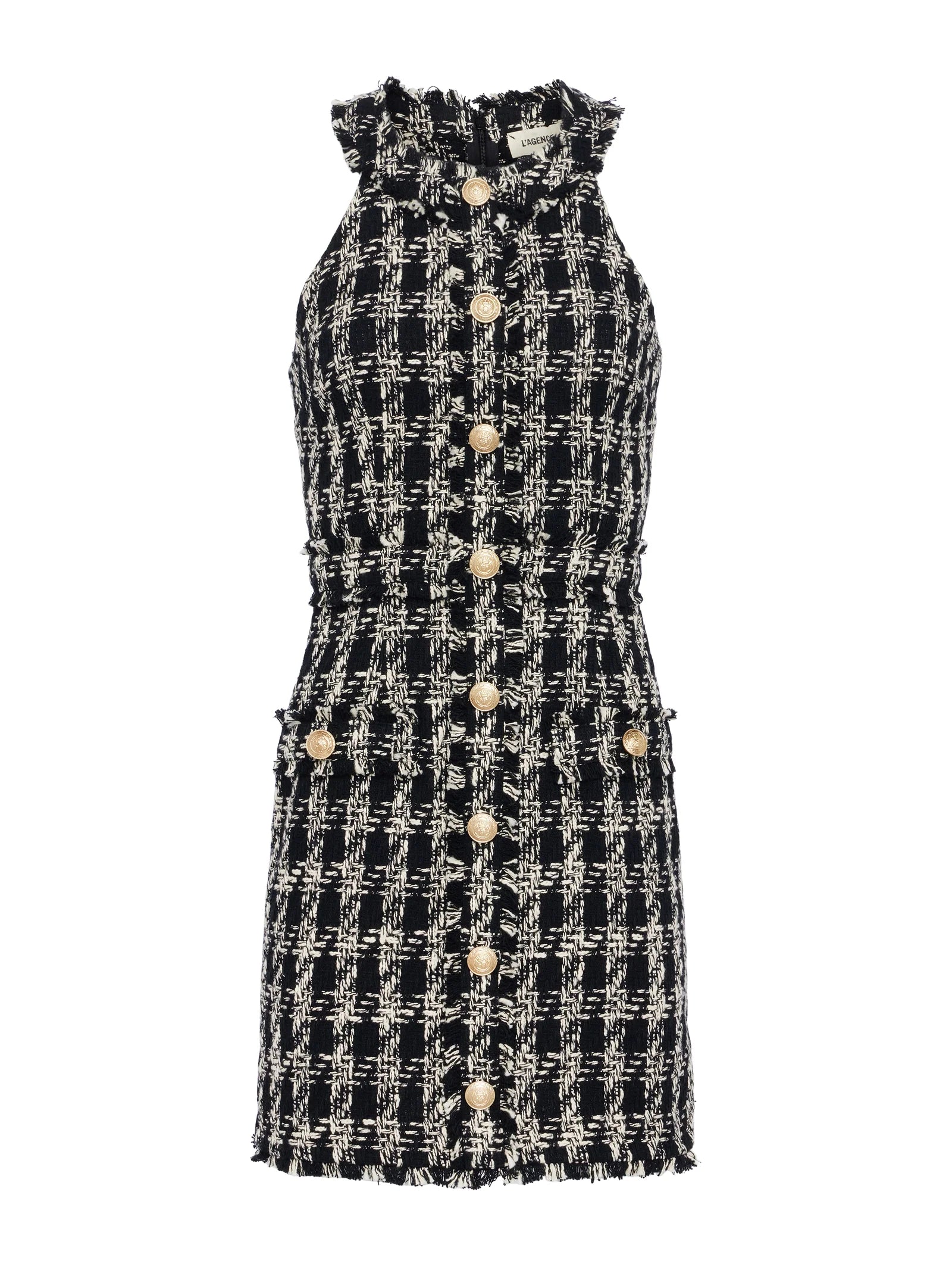Black Ivory Plaid Tweed
