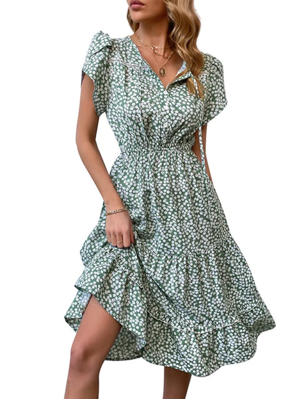 Blue Zone Planet | Green Printed Dress