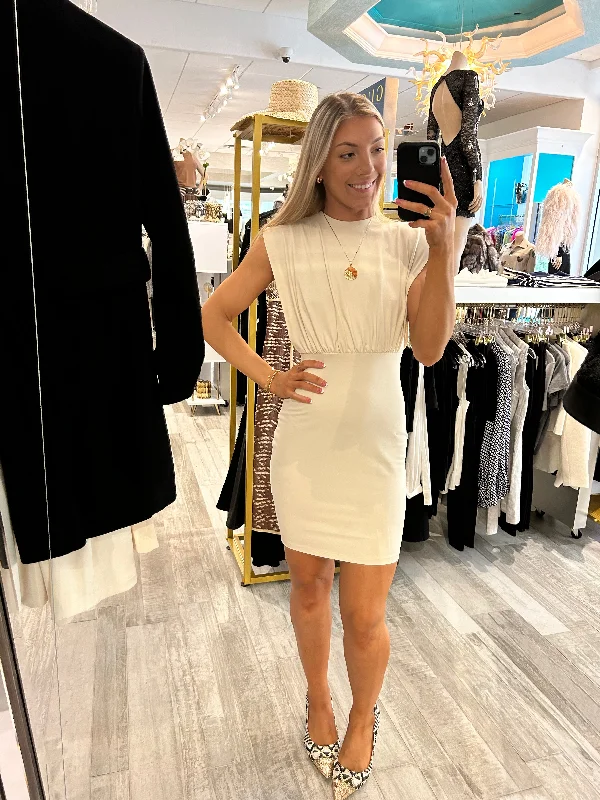 Open Side Dress Blanched Almond - Susana Monaco