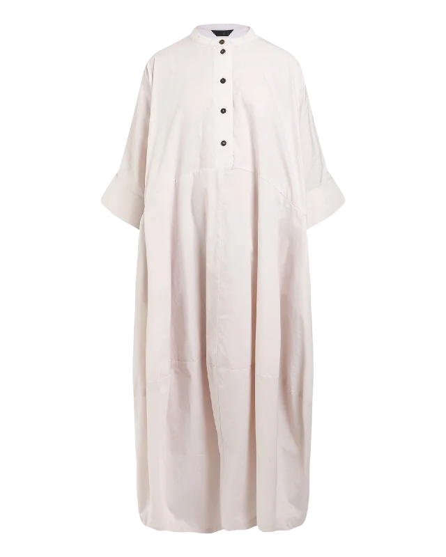 Mid Sleeve Balloon Dress