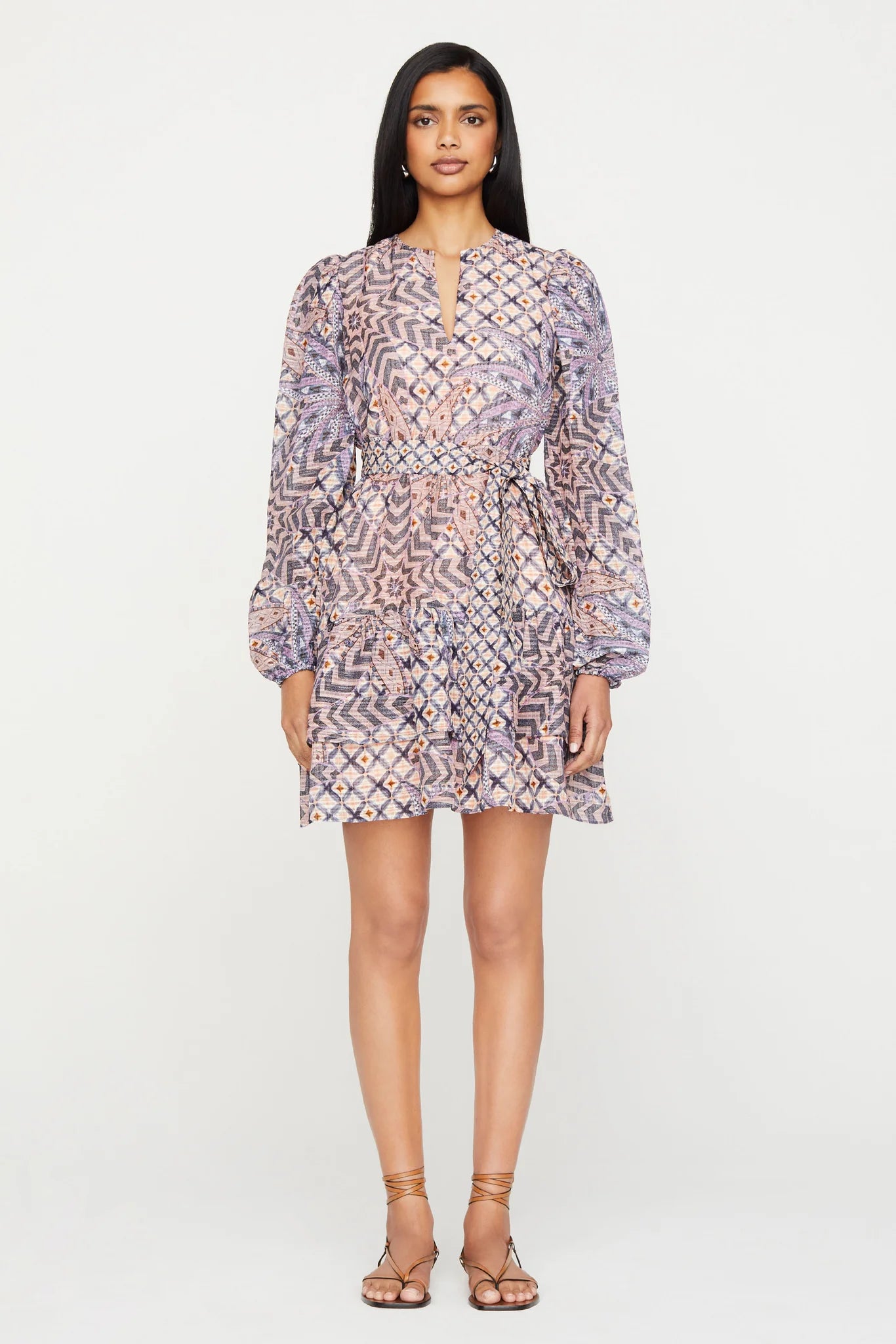 Preston Dress Anise Lattice - Marie Oliver