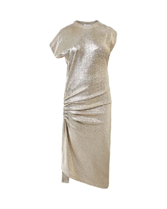 Asymmetric Metallic Dress