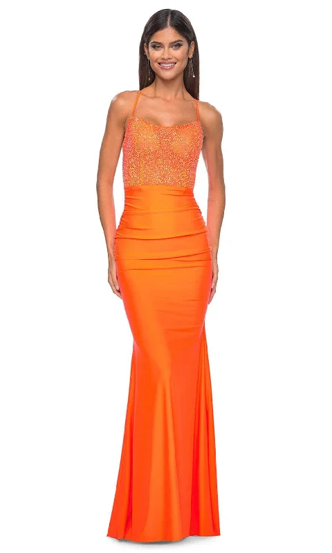 La Femme 32325 - Straight Across Sleeveless Prom Dress