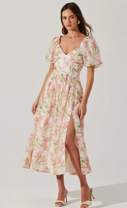 Sasilia Dress | Pink Cream Floral