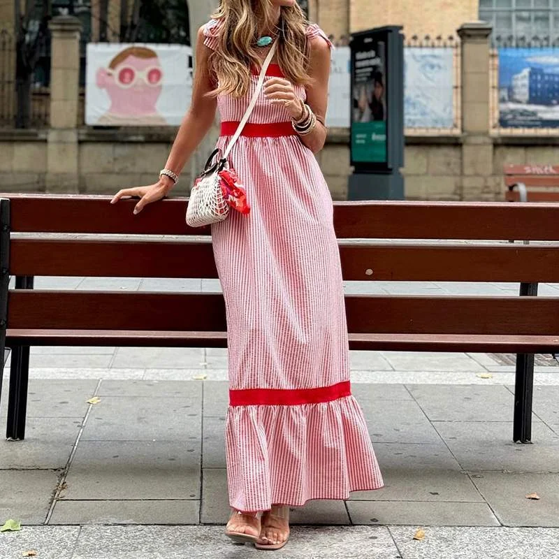 WOMEN S FASHION ELEGANT SLING WAIST DRESS