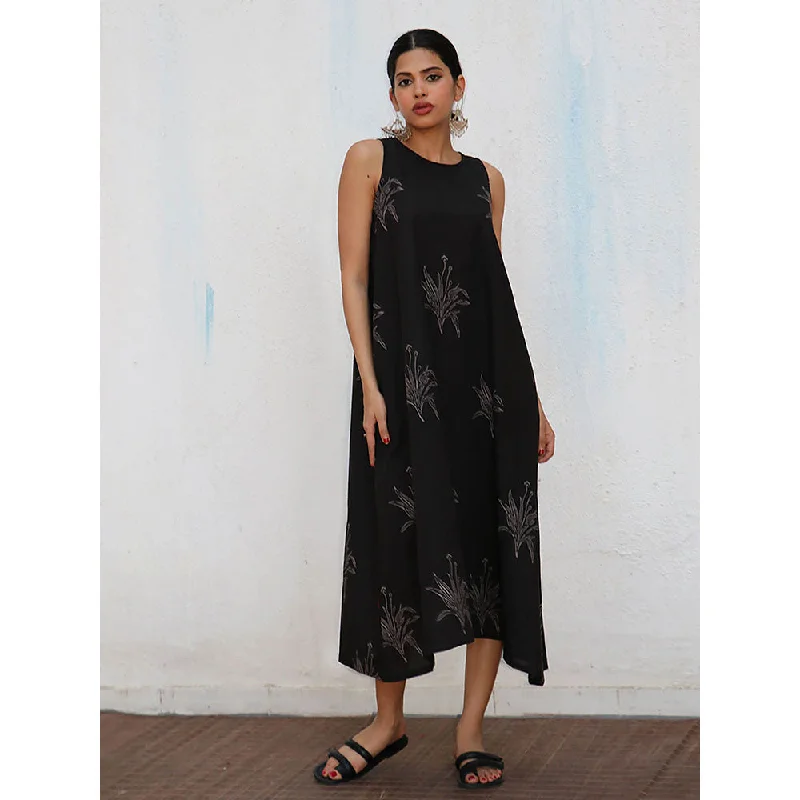 Chidiyaa Nomad Zita Block printed Cotton Dress