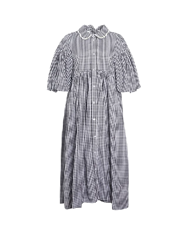 Puff Sleeve Signature Dress - Gin