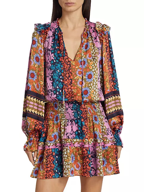 Makenna Dress Multicolor Boho - Ramy Brook