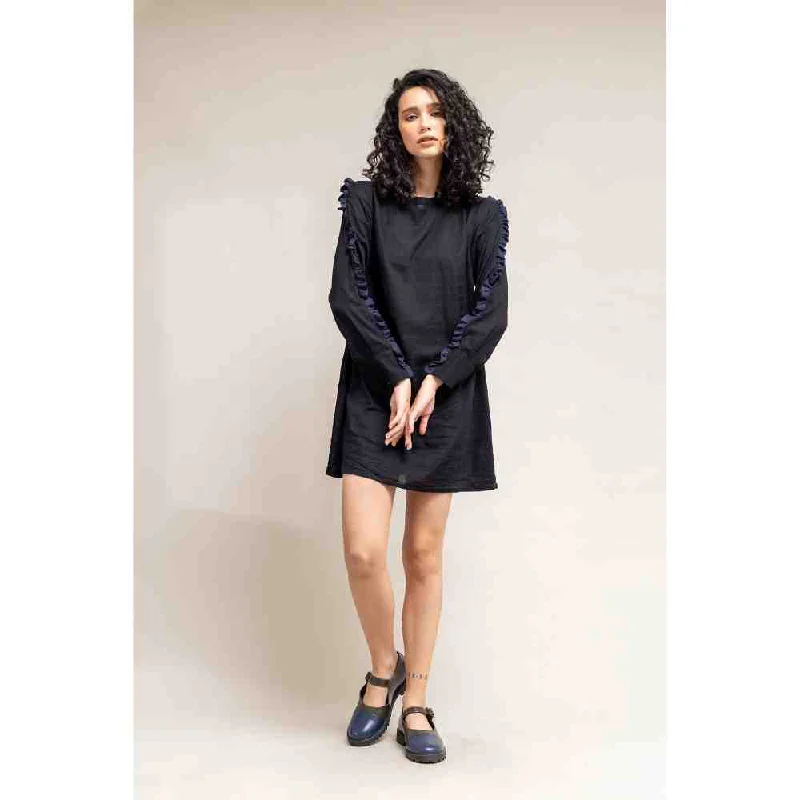 Doodlage Black Straight Fit Dress