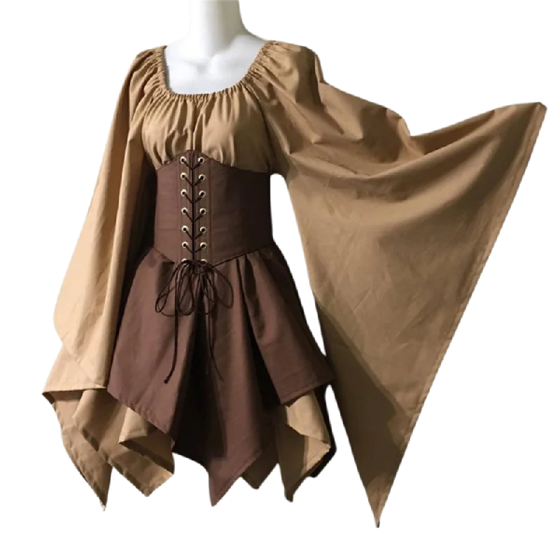 Brown on Khaki