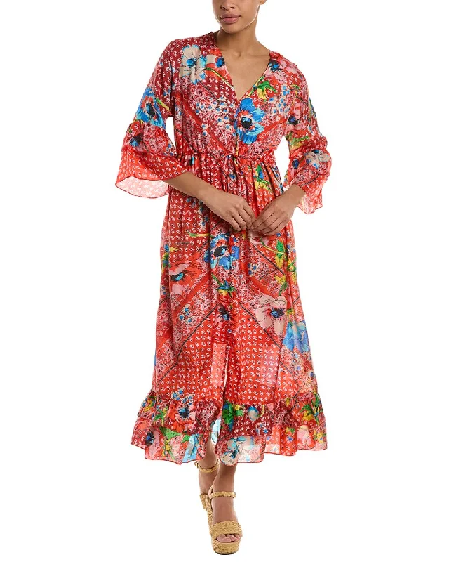 Johnny Was Martha Trina Silk Dress