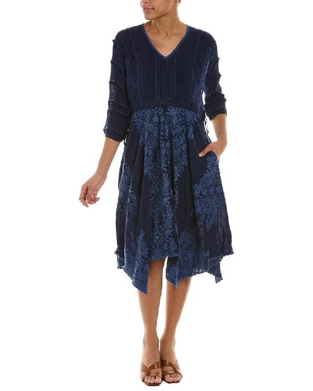 Johnny Was Rosslyn Pintuck Dress
